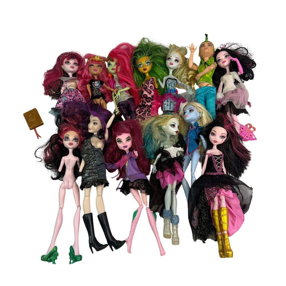 13 doll LOT MONSTER HIGH Dolls For Parts